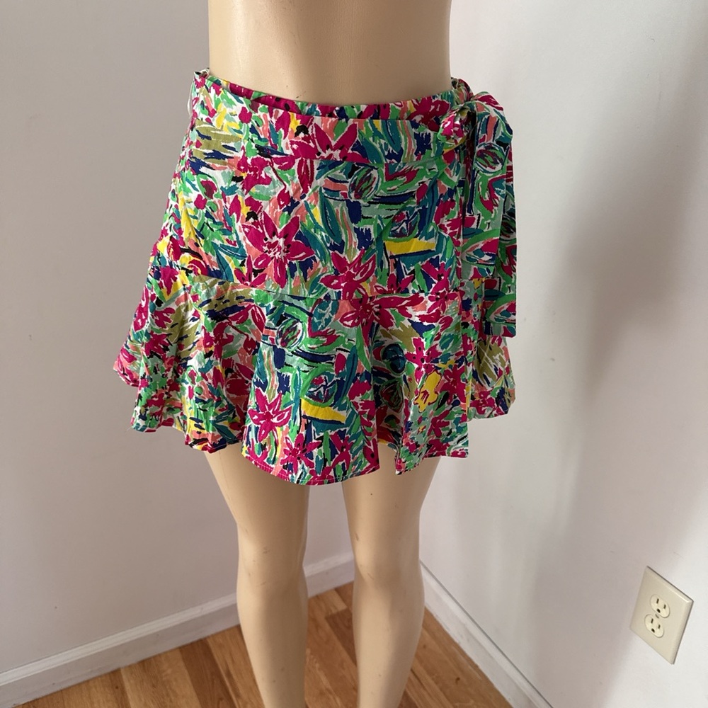 Zara Floral Mini Skirt - Multicolor